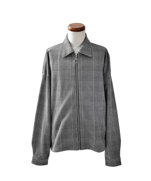 MinoriTY（マイノリティ）の「メンズ長袖スウェットスウィングトップブルゾン（ブルゾン・メンズ・ブルー系その他/レッド系その他/ブラウン/グレー系その他/チェック/ブラック/ブラック系その他/ブラウン系その他・S/M/L/XL）」の19枚目の写真