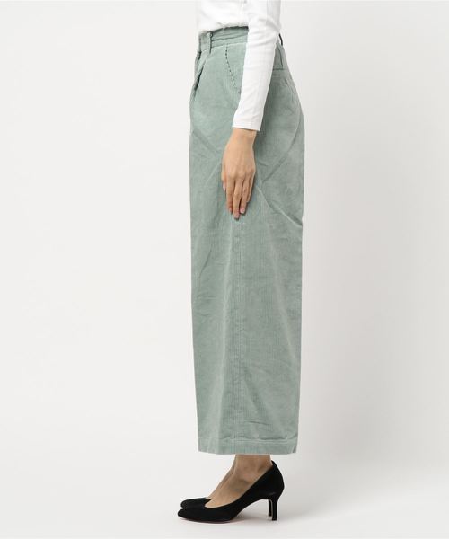N.（N. Natural Beauty Basic）（エヌエヌナチュラルビューティーベーシック）の「コーデュロイセットアップ（その他パンツ・レディース・ホワイト/ライトグリーン・MEDIUM）」の3枚目の写真