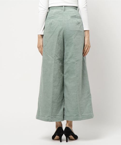 N.（N. Natural Beauty Basic）（エヌエヌナチュラルビューティーベーシック）の「コーデュロイセットアップ（その他パンツ・レディース・ホワイト/ライトグリーン・MEDIUM）」の4枚目の写真