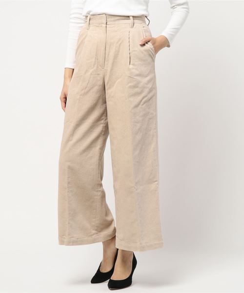 N.（N. Natural Beauty Basic）（エヌエヌナチュラルビューティーベーシック）の「コーデュロイセットアップ（その他パンツ・レディース・ホワイト/ライトグリーン・MEDIUM）」の5枚目の写真