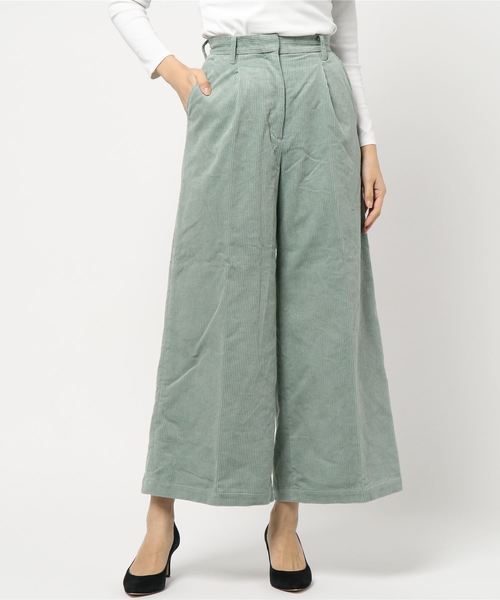 N.（N. Natural Beauty Basic）（エヌエヌナチュラルビューティーベーシック）の「コーデュロイセットアップ（その他パンツ・レディース・ホワイト/ライトグリーン・MEDIUM）」の10枚目の写真