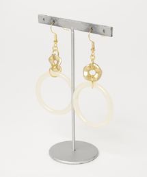 【CouleuR】リング×波型リング ピアス