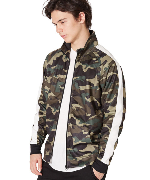 improves(インプローブス)の「ラインジャージスタンドトラックジャケット(ブルゾン)」|カモフラージュ