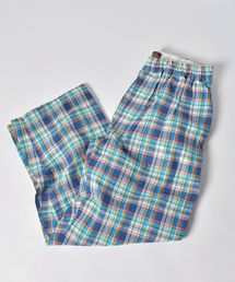 【Begin5月号 p.40掲載】CLEVE×SHIPS JET BLUE: 別注 マドラスチェック スチューデントパンツ◇