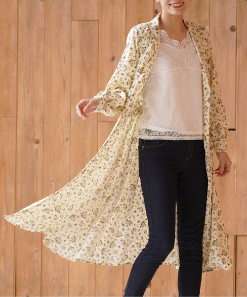 Rps アールピーエス の 花柄トレンチワンピース ワンピース Wear