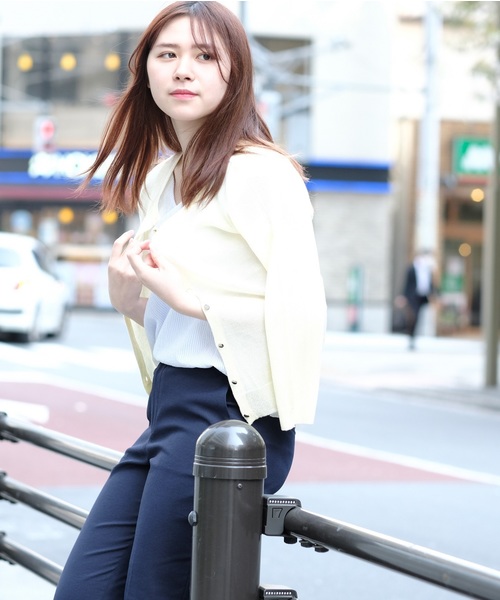 TRUDEA(トルディア)の「クルーネック ラメニットカーディガン(カーディガン/ボレロ・レディース・ブラック/サックスブルー/シルバー/クリーム/ラベンダー・SMALL/MEDIUM/LARGE)」の10枚目の写真
