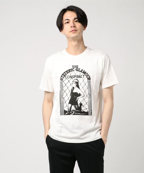 HYSTERIC GLAMOUR(ヒステリックグラマー)の「NIAGARA/CONSPIRACY pt Tシャツ(Tシャツ/カットソー)」|ホワイト