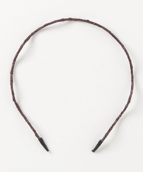 flower（フラワー）の「ウェーヴィーグリッターヘアバンド（カチューシャ・レディース・ブラウン/シルバー/ゴールド/ブラック・FREE）」の6枚目の写真