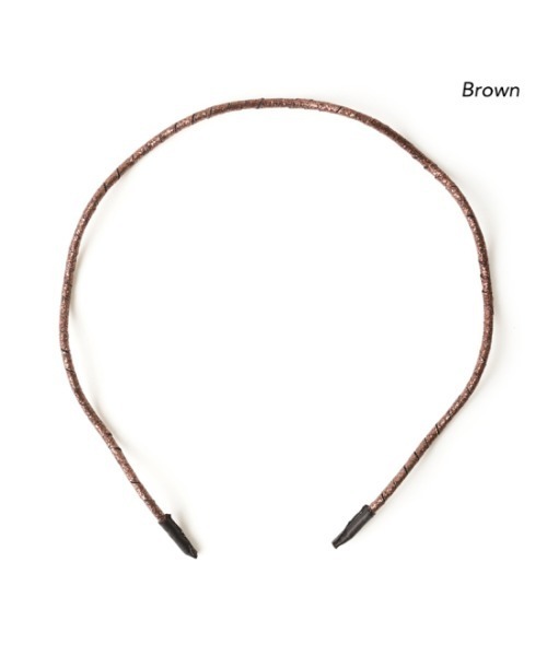 flower（フラワー）の「ウェーヴィーグリッターヘアバンド（カチューシャ・レディース・ブラウン/シルバー/ゴールド/ブラック・FREE）」の19枚目の写真