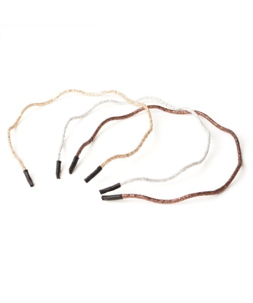 flower（フラワー）の「ウェーヴィーグリッターヘアバンド（カチューシャ・レディース・ブラウン/シルバー/ゴールド/ブラック・FREE）」の16枚目の写真