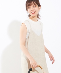 natural couture | シャリ感お上品リブタンク(タンクトップ)