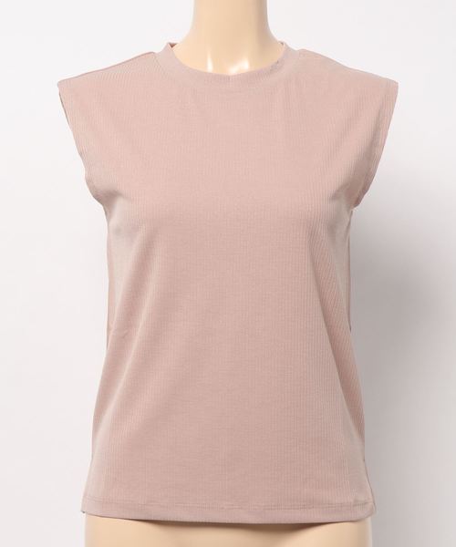 natural couture（ナチュラルクチュール）の「シャリ感お上品リブタンク（タンクトップ・レディース・ブラック/ピンクベージュ/キャメル/アイボリー/グリーン/レンガ・FREE）」の16枚目の写真