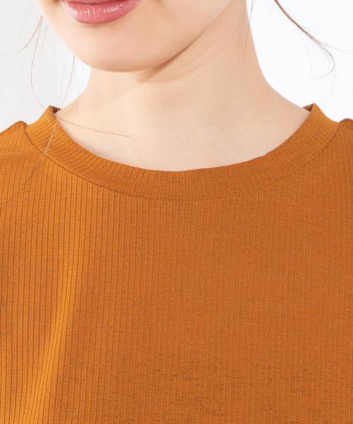 natural couture（ナチュラルクチュール）の「シャリ感お上品リブタンク（タンクトップ・レディース・ブラック/ピンクベージュ/キャメル/アイボリー/グリーン/レンガ・FREE）」の20枚目の写真