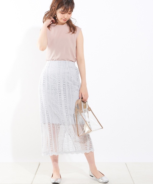 natural couture（ナチュラルクチュール）の「シャリ感お上品リブタンク（タンクトップ・レディース・ブラック/ピンクベージュ/キャメル/アイボリー/グリーン/レンガ・FREE）」の15枚目の写真