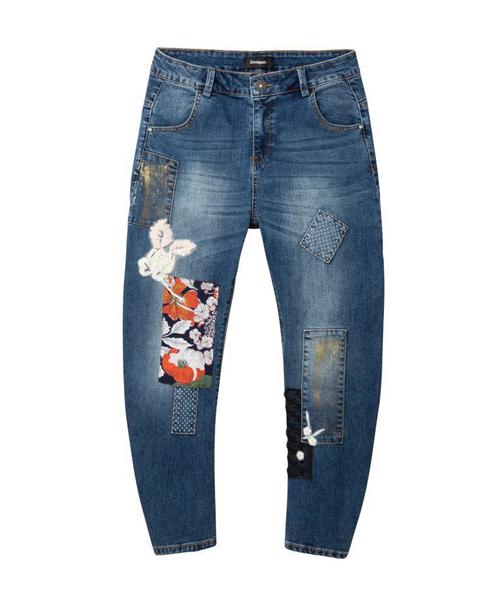 Desigual(デシグアル)の「デニムアンクル HONG KONG(デニムパンツ・レディース・ブルー・32inch/30inch/28inch/24inch/26inch/34inch)」の4枚目の写真