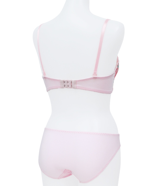 izumi BODY LABO(イズミボディラボ)の「プリントチュール刺繍レースワイヤーブラ&ショーツセット(ブラ&ショーツ・レディース・ピンク・B70/C70/D70/B75/C75/D75)」の11枚目の写真