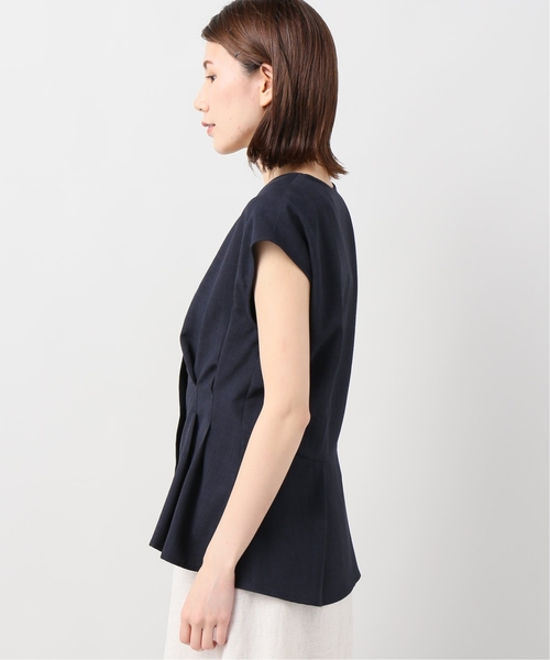 JOINT WORKS（ジョイントワークス）の「ブッチャーウエストタックブラウス◆（シャツ/ブラウス・レディース・キャメル/イエロー/ネイビー・FREE）」の11枚目の写真