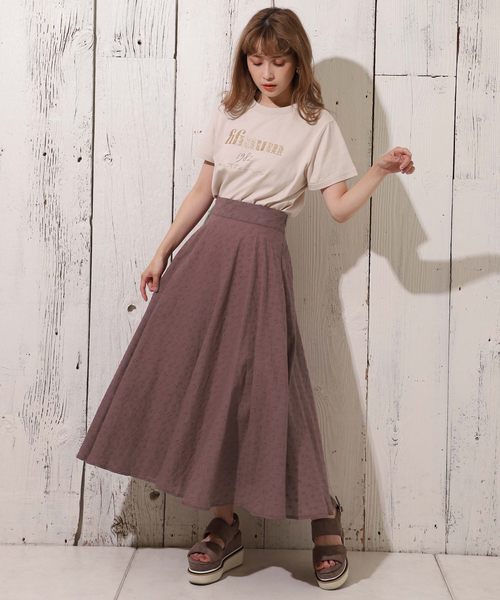 one after another NICE CLAUP（ワンアフターアナザーナイスクラップ）の「後ろレースアップコットンレーススカート（スカート・レディース・ベージュ/ブラウン/オフホワイト/ブルー系その他・FREE）」の22枚目の写真