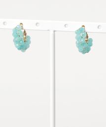tone（トーン）の「【marinaJEWELRY】Amazonite wrapped earring RC（イヤリング）」