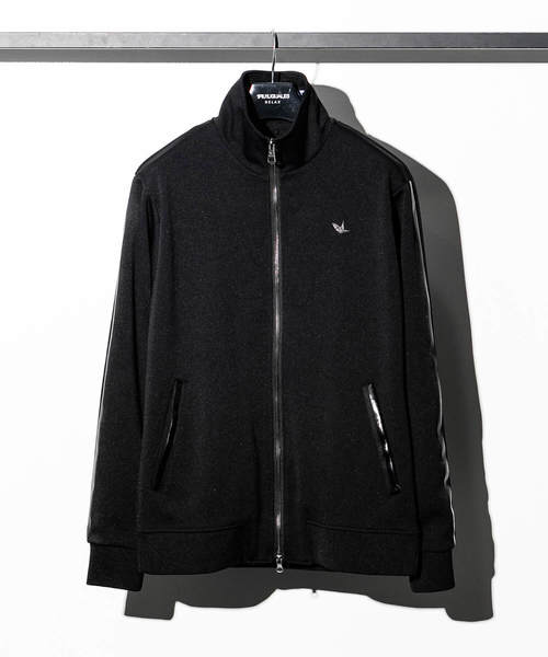 1PIU1UGUALE3  RELAX （ウノピゥウノウグァーレトレ リラックス）の「1PIU1UGUALE3 RELAX(ウノピゥウノウグァーレトレ)ジャージートラックジャケット（ブルゾン・メンズ・ブラック・S/M/L/XL/XXL）」の2枚目の写真