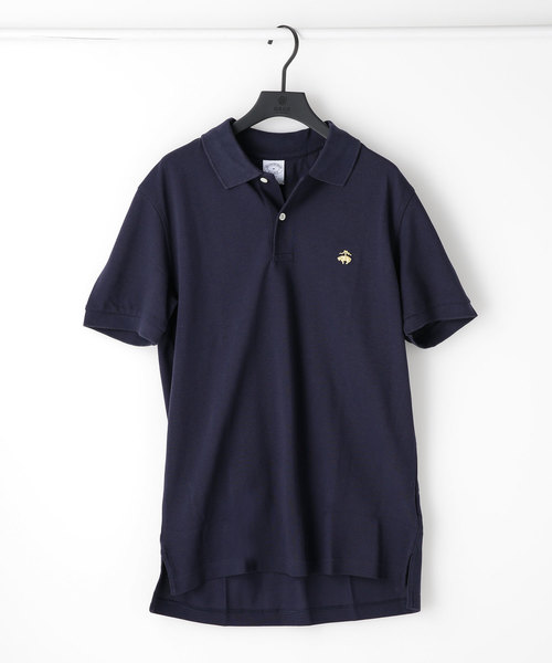 BROOKS BROTHERS（ブルックスブラザーズ）の「Brooks Brothers/スーピマコットンピケ　パフォーマンス　ポロシャツ（ポロシャツ・メンズ・ホワイト/ブルー/フューシャピンク/グレー/ネイビー・42/44/48/46）」の3枚目の写真