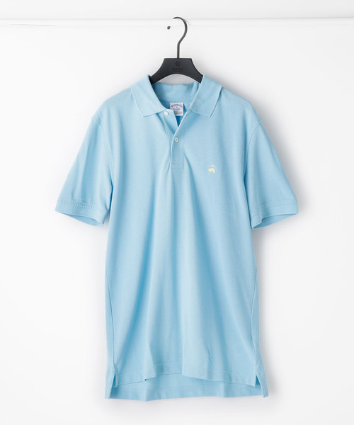 BROOKS BROTHERS（ブルックスブラザーズ）の「Brooks Brothers/スーピマコットンピケ　パフォーマンス　ポロシャツ（ポロシャツ・メンズ・ホワイト/ブルー/フューシャピンク/グレー/ネイビー・42/44/48/46）」の4枚目の写真