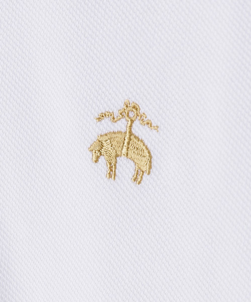 BROOKS BROTHERS（ブルックスブラザーズ）の「Brooks Brothers/スーピマコットンピケ　パフォーマンス　ポロシャツ（ポロシャツ・メンズ・ホワイト/ブルー/フューシャピンク/グレー/ネイビー・42/44/48/46）」の12枚目の写真