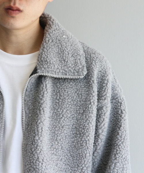 order（オーダー）の「order loose boa zip blouson（ブルゾン・メンズ・オフホワイト/ブラック/ブラウン/ダークグリーン/グレー・FREE）」の8枚目の写真