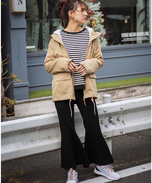 GeeRA(ジーラ)の「リブカットフレアーパンツ(その他パンツ・レディース・ブラック/ベージュ/グレー・MEDIUM/LARGE/X-LARGE)」の15枚目の写真