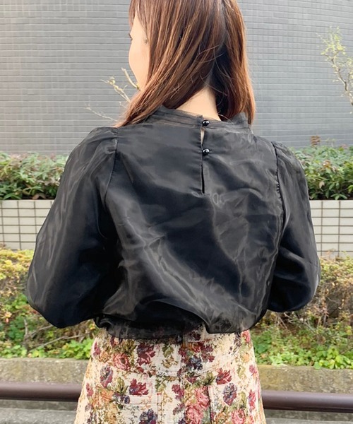 apres jour（アプレジュール）の「オーガンジーボウタイブラウス【ZOZOTOWN限定アイテム】（シャツ/ブラウス・レディース・ブラック/アイボリー/モカ・フリー）」の14枚目の写真