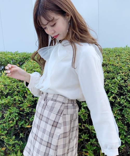 apres jour（アプレジュール）の「オーガンジーボウタイブラウス【ZOZOTOWN限定アイテム】（シャツ/ブラウス・レディース・ブラック/アイボリー/モカ・フリー）」の8枚目の写真