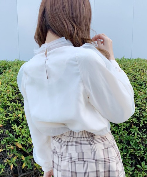 apres jour（アプレジュール）の「オーガンジーボウタイブラウス【ZOZOTOWN限定アイテム】（シャツ/ブラウス・レディース・ブラック/アイボリー/モカ・フリー）」の10枚目の写真