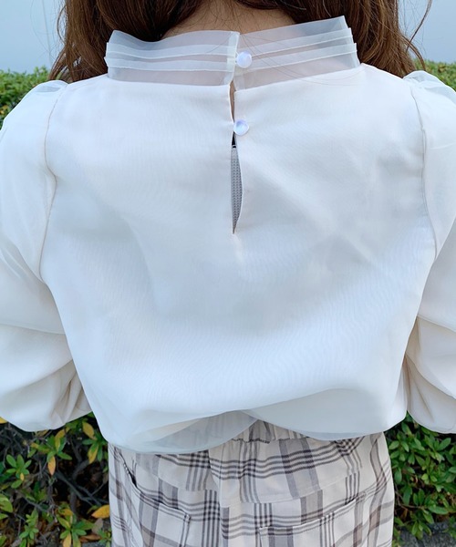 apres jour（アプレジュール）の「オーガンジーボウタイブラウス【ZOZOTOWN限定アイテム】（シャツ/ブラウス・レディース・ブラック/アイボリー/モカ・フリー）」の20枚目の写真