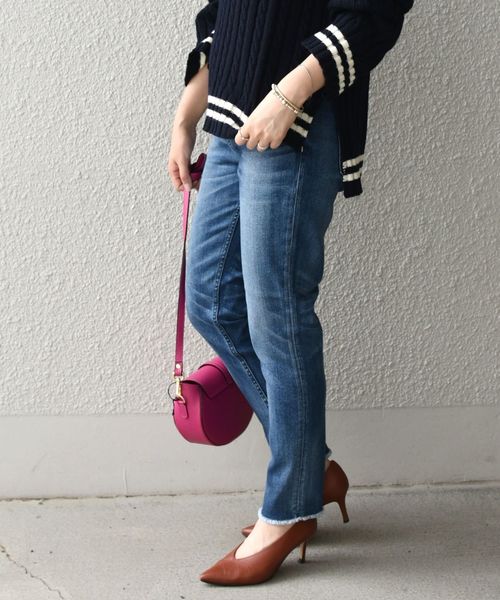 Healthy denim（ヘルシーデニム）の「【SHIPS any別注】Healthy DENIM:H.SALTデニムパンツ（デニムパンツ・レディース・ブルー・95/92/94/93）」の2枚目の写真