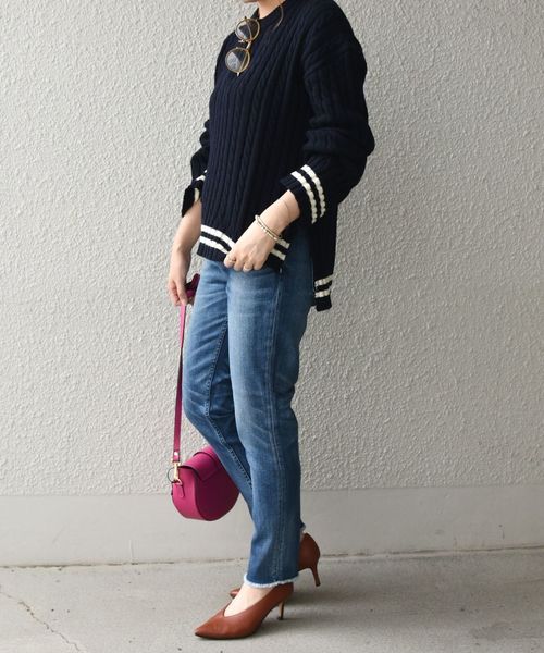 Healthy denim（ヘルシーデニム）の「【SHIPS any別注】Healthy DENIM:H.SALTデニムパンツ（デニムパンツ・レディース・ブルー・95/92/94/93）」の4枚目の写真