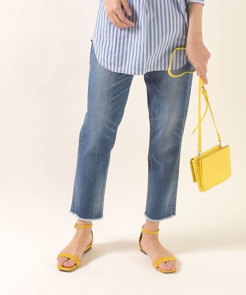 Healthy denim（ヘルシーデニム）の「【SHIPS any別注】Healthy DENIM:H.SALTデニムパンツ（デニムパンツ・レディース・ブルー・95/92/94/93）」の5枚目の写真