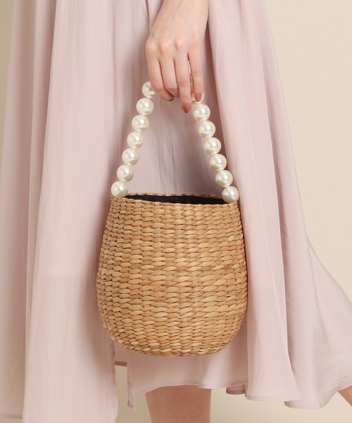 Anatelier アナトリエ の 美人百花4月号掲載 ビックフェイクパールハンドルバック トートバッグ Wear