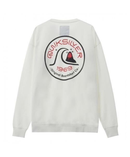 Quiksilver(クイックシルバー)の「CLOSE CALL LT/クイックシルバー メンズ ロンT バックプリント(Tシャツ/カットソー・メンズ・ホワイト/ブラック/ベージュ・MEDIUM/LARGE)」の1枚目の写真