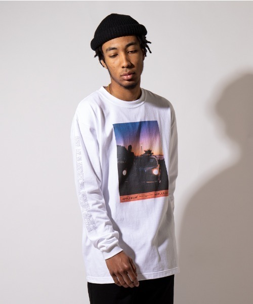 APPLEBUM(アップルバム)の「"Summer Breeze" L/S T-shirt(Tシャツ/カットソー・メンズ・ホワイト・SMALL/MEDIUM/LARGE/X-LARGE/XX-LARGE)」の1枚目の写真