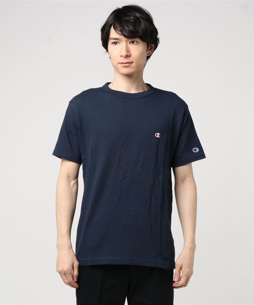 Champion（チャンピオン）の「チャンピオンT-SHIRT（Tシャツ/カットソー・メンズ・ホワイト/ブラック/ダークグリーン/ネイビー/グレー/エメラルド/クリーム・S/M/L/XL）」の7枚目の写真