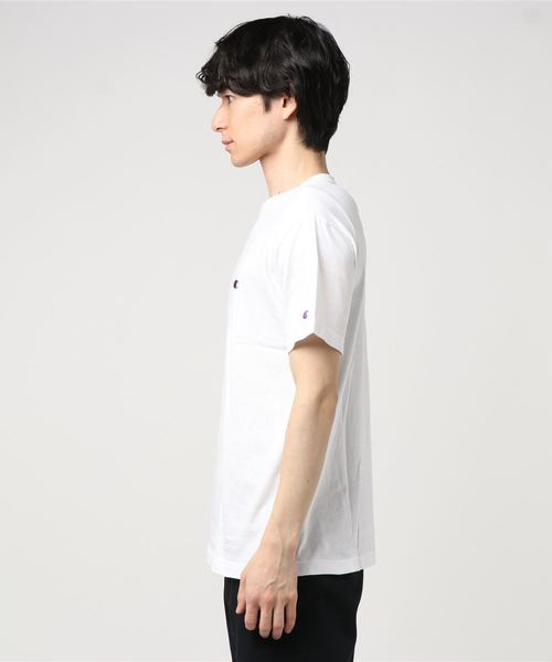 Champion（チャンピオン）の「チャンピオンT-SHIRT（Tシャツ/カットソー・メンズ・ホワイト/ブラック/ダークグリーン/ネイビー/グレー/エメラルド/クリーム・S/M/L/XL）」の8枚目の写真