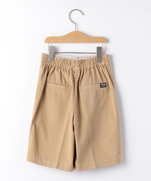 green label relaxing（グリーンレーベルリラクシング）の「【キッズ】ツイルハイウエストショートパンツ（その他パンツ・キッズ・オリーブ/ベージュ・135/105/125/115）」の4枚目の写真