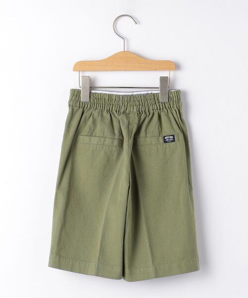 green label relaxing（グリーンレーベルリラクシング）の「【キッズ】ツイルハイウエストショートパンツ（その他パンツ・キッズ・オリーブ/ベージュ・135/105/125/115）」の9枚目の写真