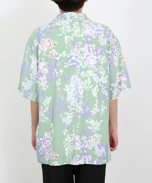SUN SURF(サンサーフ)の「【SUNSURF / サンサーフ】CHERRY BLOSSOMS(シャツ/ブラウス・メンズ・ブラック/ライトグリーン・MEDIUM/LARGE/X-LARGE)」の10枚目の写真