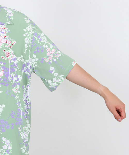 SUN SURF(サンサーフ)の「【SUNSURF / サンサーフ】CHERRY BLOSSOMS(シャツ/ブラウス・メンズ・ブラック/ライトグリーン・MEDIUM/LARGE/X-LARGE)」の11枚目の写真