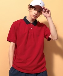 アンダーカラーロゴベーシックポロシャツ