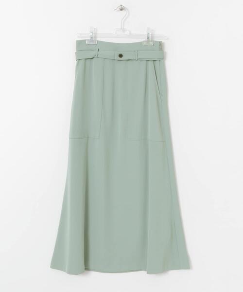 LAATO(ラート)の「LONG SLEEK SKIRT(スカート・レディース・グリーン/パープル/ブラック・FREE)」の4枚目の写真