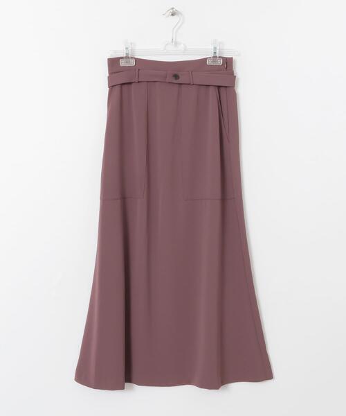 LAATO(ラート)の「LONG SLEEK SKIRT(スカート・レディース・グリーン/パープル/ブラック・FREE)」の6枚目の写真