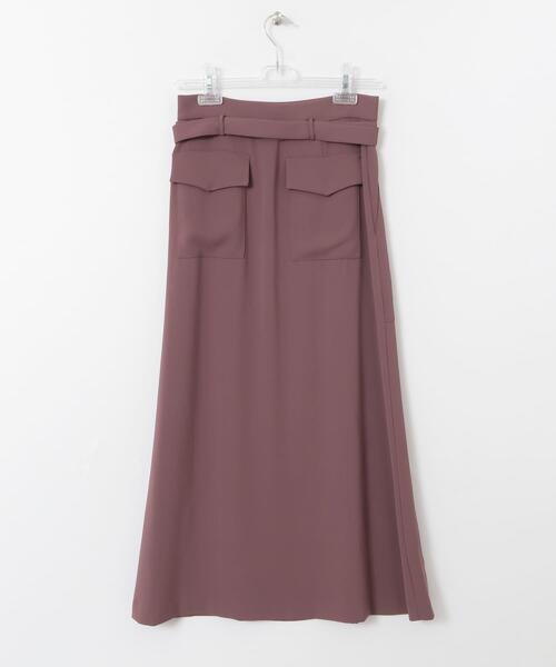 LAATO(ラート)の「LONG SLEEK SKIRT(スカート・レディース・グリーン/パープル/ブラック・FREE)」の9枚目の写真
