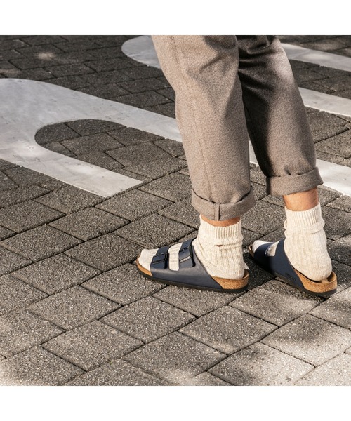 ビルケンシュトック Arizona アリゾナ ソフトフットベッド ブルー サンダル Birkenstock ビルケンシュトック のファッション通販 Zozotown